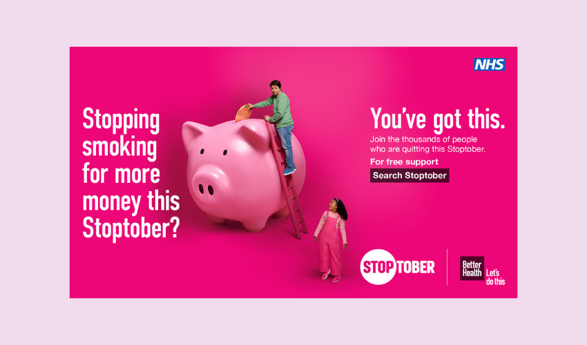 Stoptober campaign poster