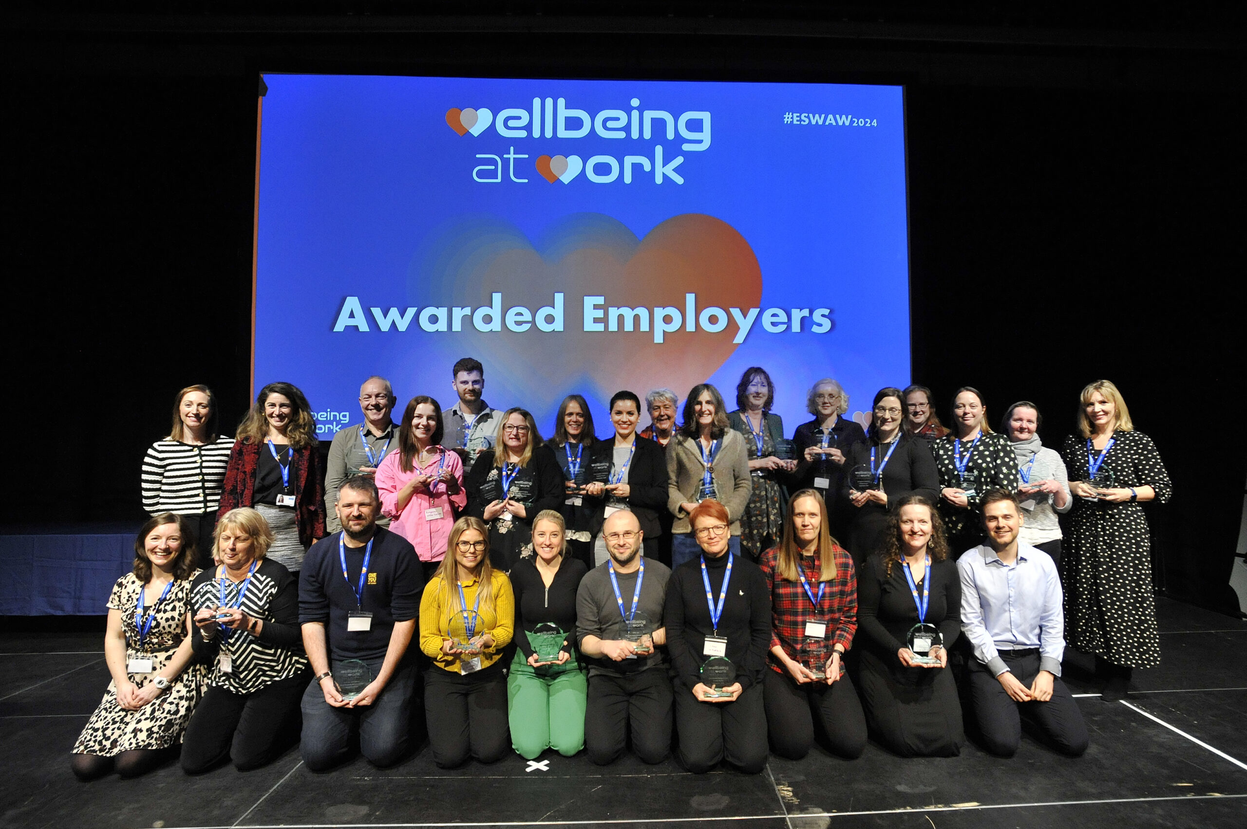 Group photo of 2023 awarded employers